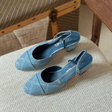 chanel womens shoes elegant design light blue color