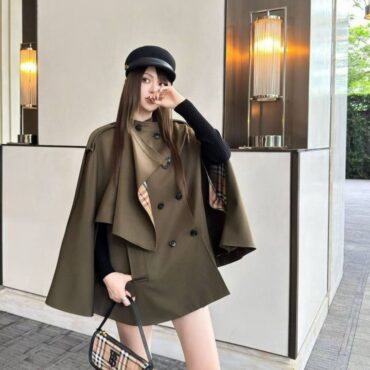Burberry cape coat